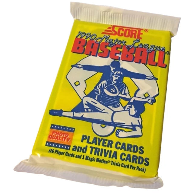 Paquete de 16 cartas coleccionables de béisbol 1990 Score MLB. Incluye jugadores icónicos de la historia de las Grandes Ligas. ¡Completa tu colección!
