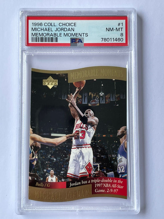 1996 Collectors Choice Michael Jordan PSA8