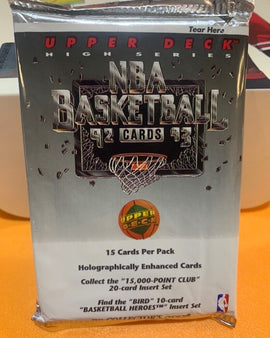 Pack Tarjetas NBA Basketball Upper Deck 1992-93