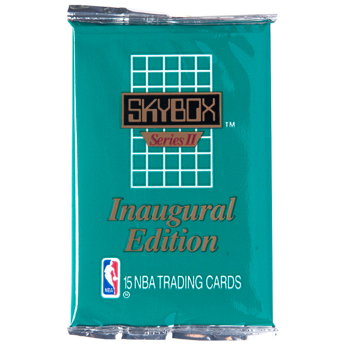 Tarjeta de colección 1990 Skybox NBA Series II con estrellas como Jordan y Pippen. ¡Una joya histórica para fans del baloncesto!