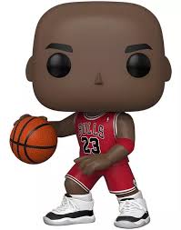 Figura Funko Pop de Michael Jordan en uniforme rojo. Ideal para coleccionistas y fans del baloncesto. Detalles precisos y auténticos.