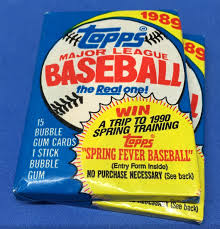 1989 Topps MLB Baseball Pack