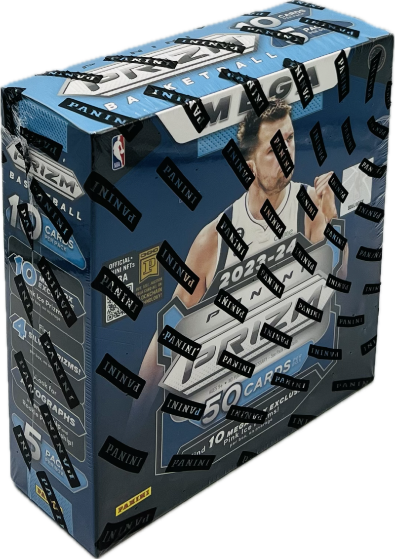 2023-24 Panini Prizm Basketball Mega Box: ¡Completa tu colección con tarjetas exclusivas de estrellas y nuevos talentos! Más de un 50% de contenido extra.