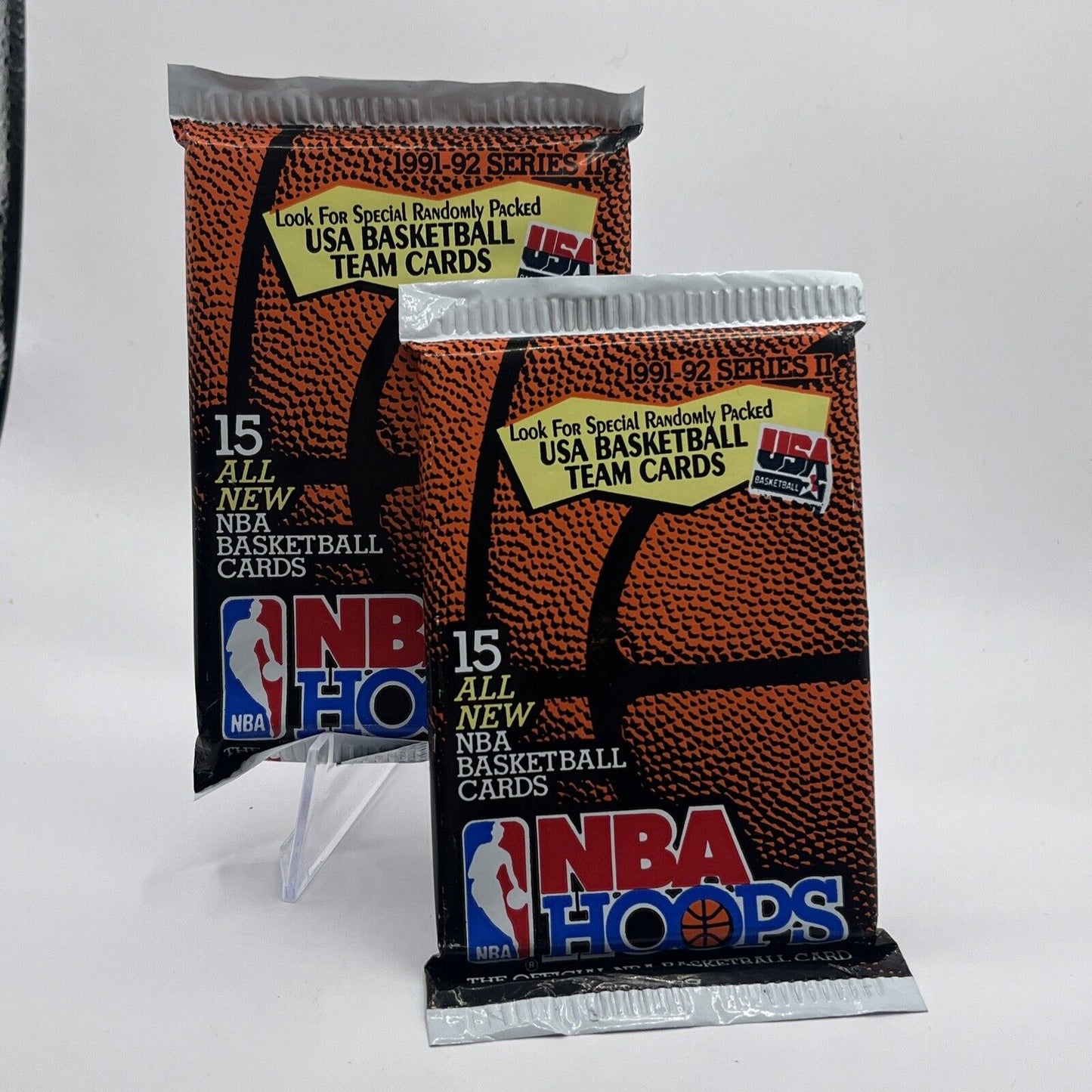 Paquete NBA Hoops 1991-1992 Serie II: Tarjetas coleccionables con diseño elegante y posibilidad de obtener tarjetas del Dream Team.