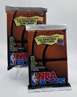 Paquete NBA Hoops 1991-1992 Serie II: Tarjetas coleccionables con diseño elegante y posibilidad de obtener tarjetas del Dream Team.