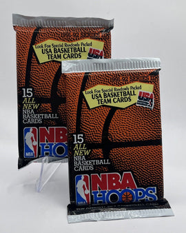 1991 - 1992 NBA Hoops Basketball Series II Pack