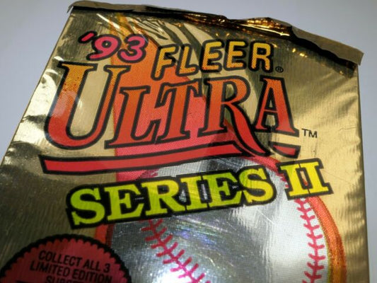 1993 Fleer Ultra MLB Baseball Pack: Tarjetas coleccionables de alta calidad con diseños únicos y estadísticas detalladas. ¡Perfecto para fanáticos y coleccionistas!